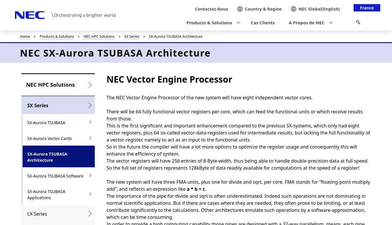 SX-Aurora TSUBASA Architecture