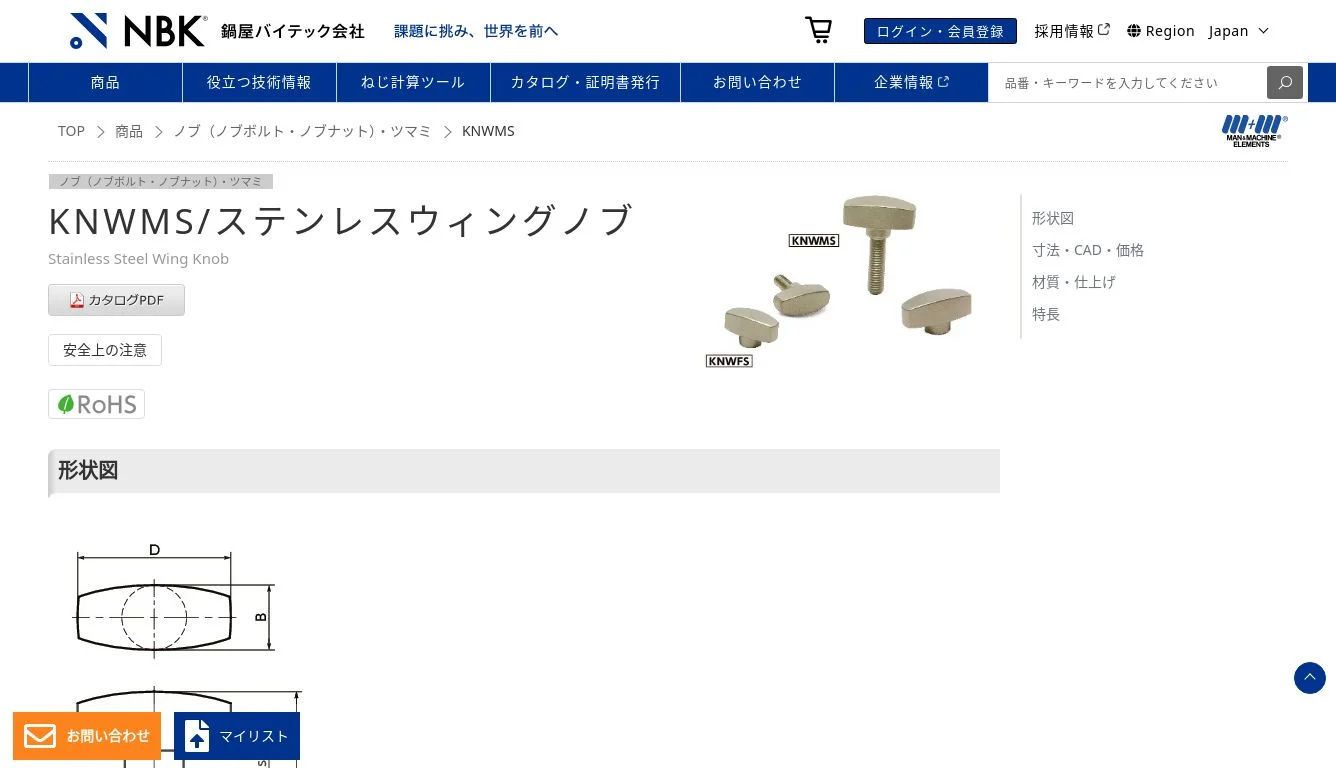銀無垢、縁・頭・鐺セット 天正図 nks-32 適当 (45mm)