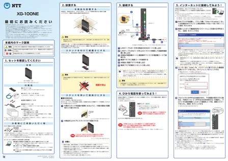 NTT XG-100NE ルーター 本体とACアダプター 動作品 - メルカリ
